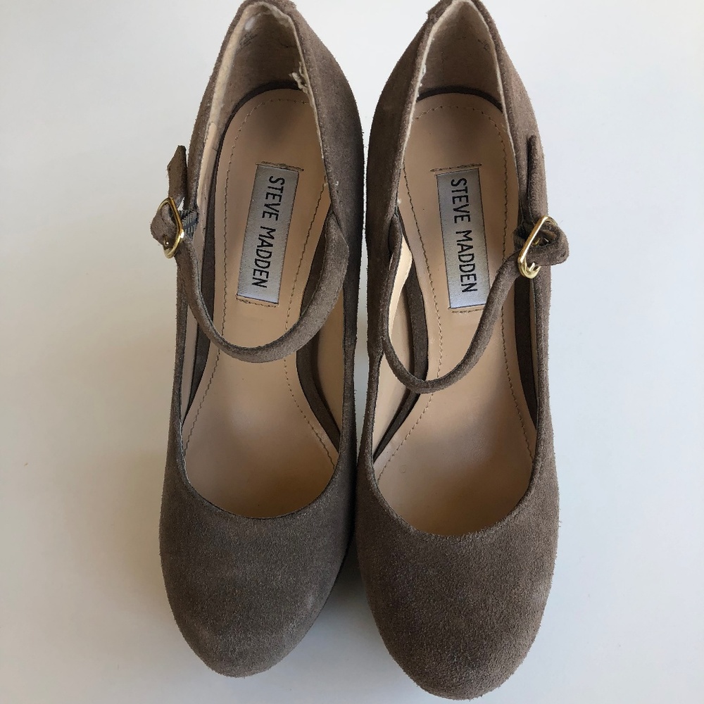 Steve Madden Suede Mary Jane Pumps